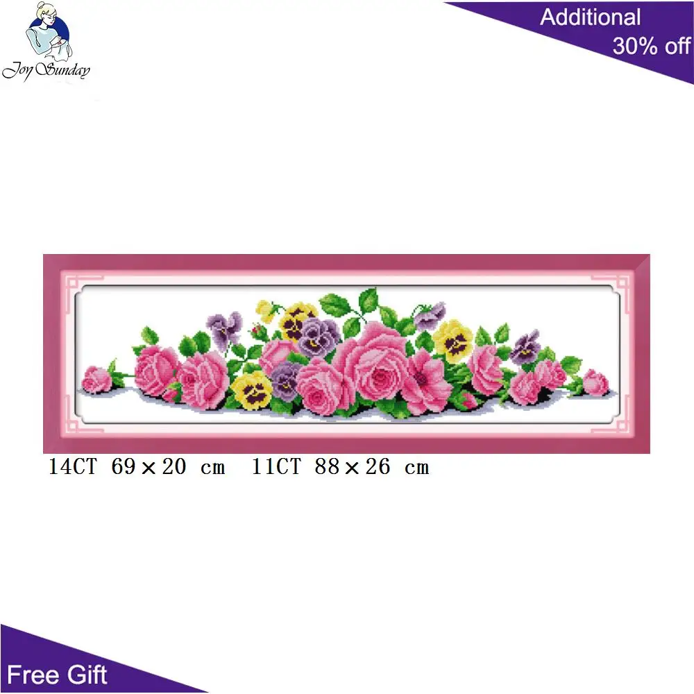 Набор для вышивки крестиком Joy Sunday цветок украшения дома H115 H165|joy sunday|flower cross stitch