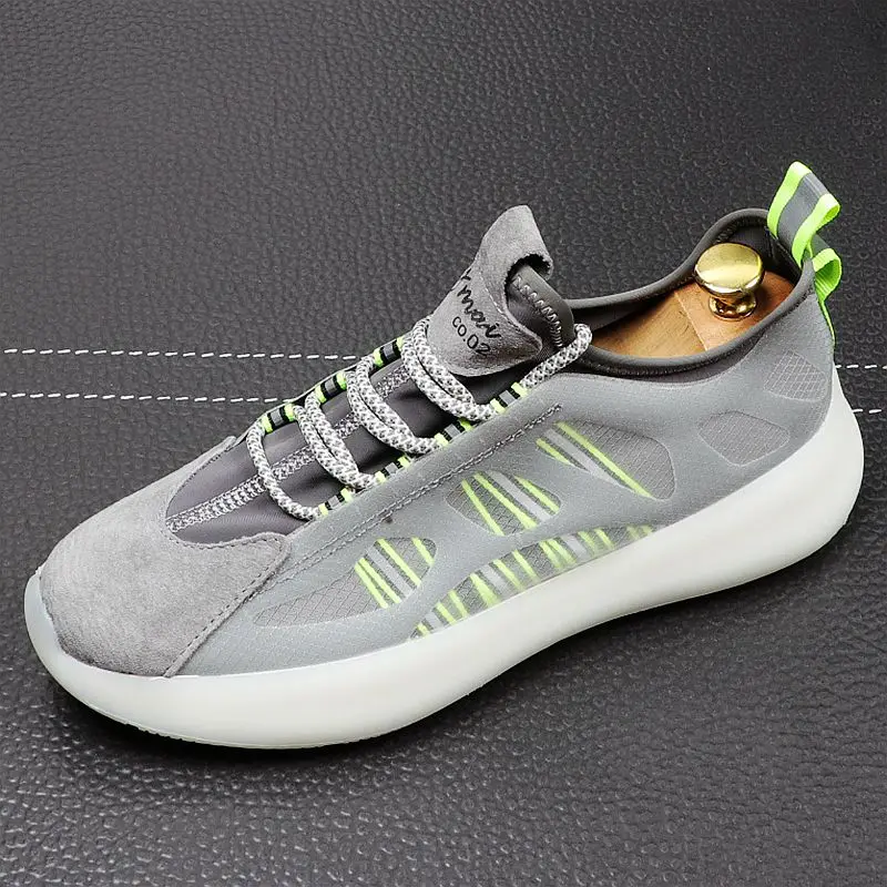 

CuddlyIIPanda Men Fashion Casual Shoes Spring Summer Autumn Mesh Breathable Walking Shoes Male Youth Trending Luxury Sneakers