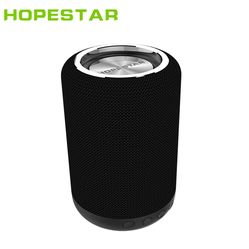 Black HOPESTAR H34 Bluetooth динамик 1200 мАч портативный беспроводной громкоговоритель звук системы стерео Открытый 18650 музыкальный mp3-плеер - Цвет: Black