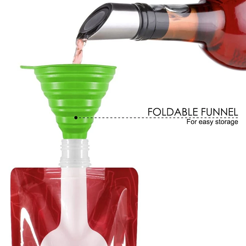 

Foldable Wine Bag, Portable Reusable Plastic Wine Bottle Bag Suitable for Wine, Travel, Gifts
