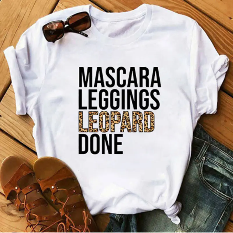 Женская забавная футболка с леопардовым принтом и большими губами женская