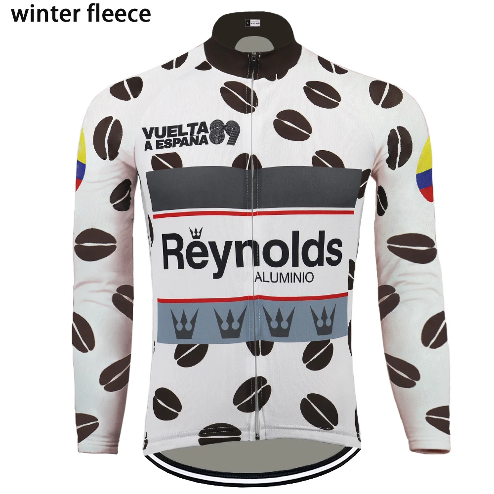 

2021 New Reynolds Cycling Jersey Long Sleeve Winter Men Warm Thick MTB Sport Cycling Clothing Triathlon Maillot Ciclismo Shirt