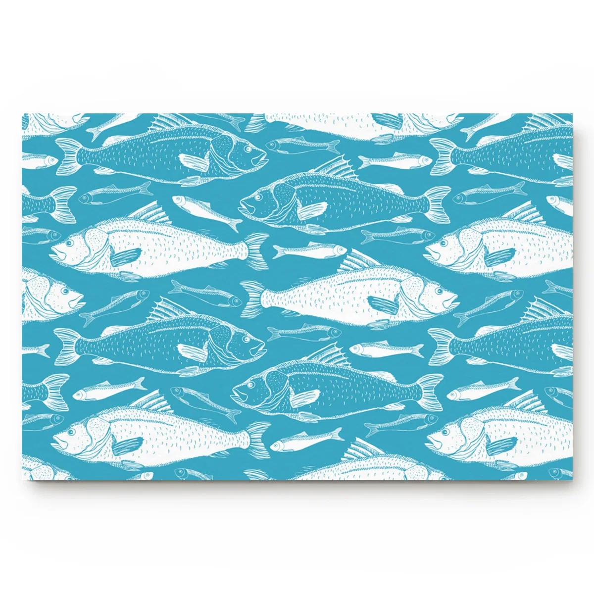 Домашний коврик Морская жизнь Рыба для гостиной коврики дверей