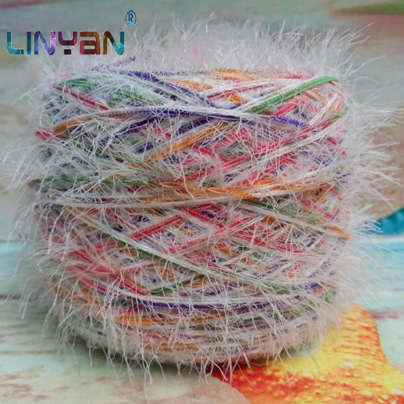 250 г/лот пяти цветов средней толщины смешанная пряжа для вязания крючком оптовая