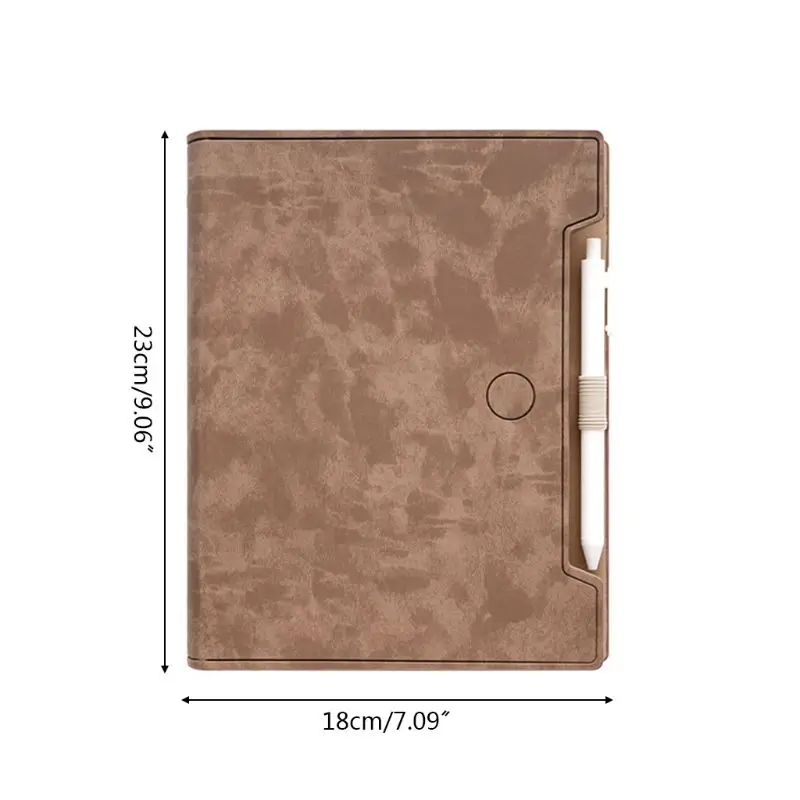 

OOTDTY PU Leather A5 Notebook Loose Leaf Diary Binder Planner Notepad with Pen Business Office School Supplies
