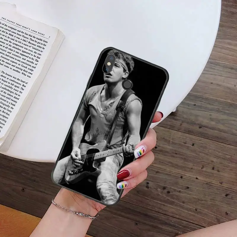

Bruce Springsteen American rock singer Phone Case For Xiaomi Redmi note 7 8 9 t k30 max3 9 s 10 pro lite