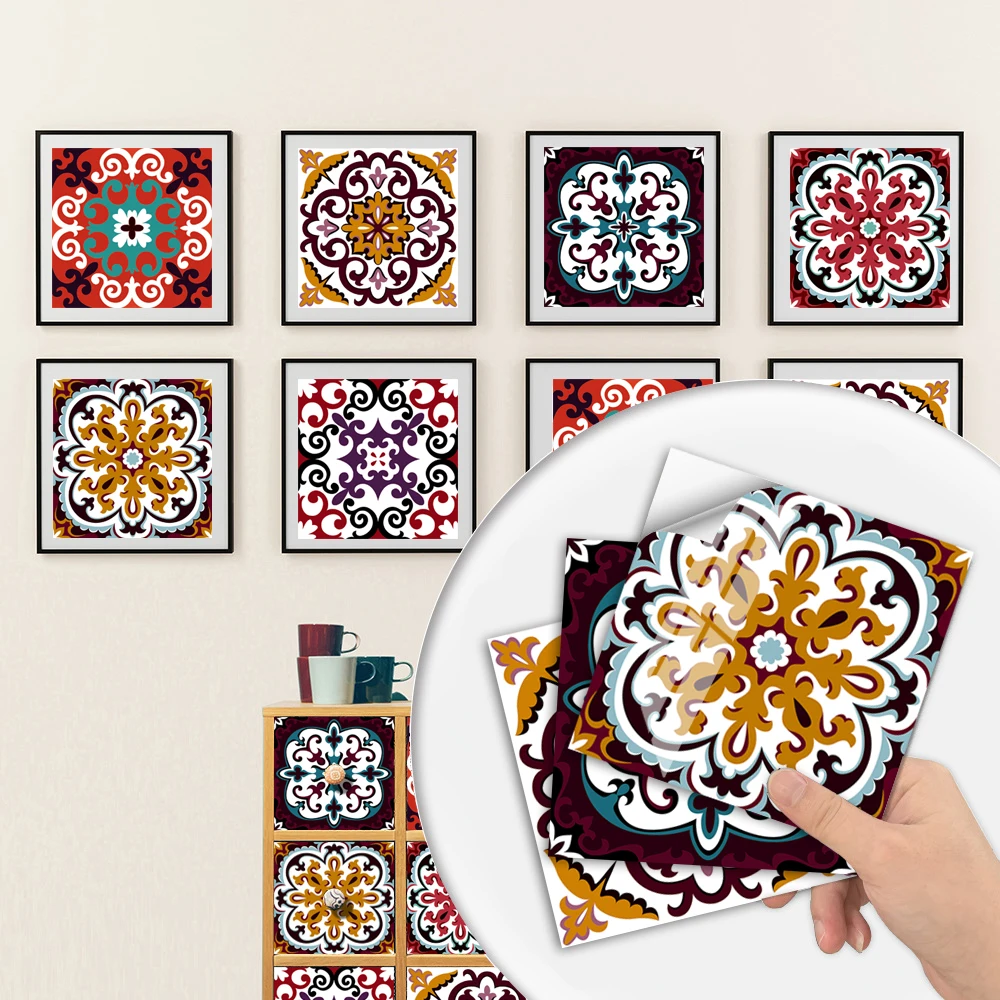 Яркие стильные настенные наклейки для кухни яркие самоклеящиеся ПВХ обои с