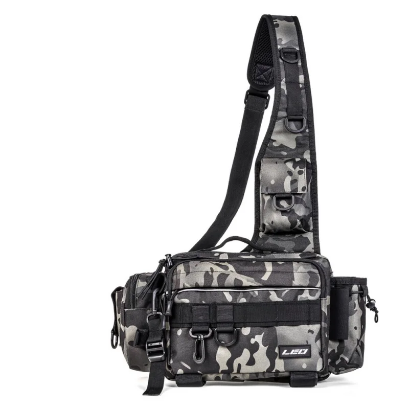 

Fishing Tackle Bags Waist Pack Fish Lures Gear Storage Fishing Bag Multifunctional Single Shoulder Crossbody Bag