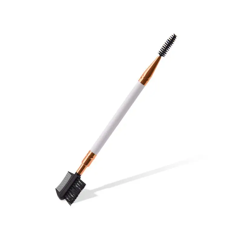 

New Double End Eyebrow Comb Brow Lash Brush Eye Multifunction Makeup Eyelash Grooming Ylon Fiber Eyebrow Brush