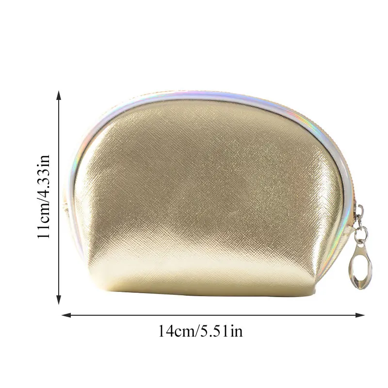 Женская мини-сумка для макияжа модная маленькая косметичка из искусственной