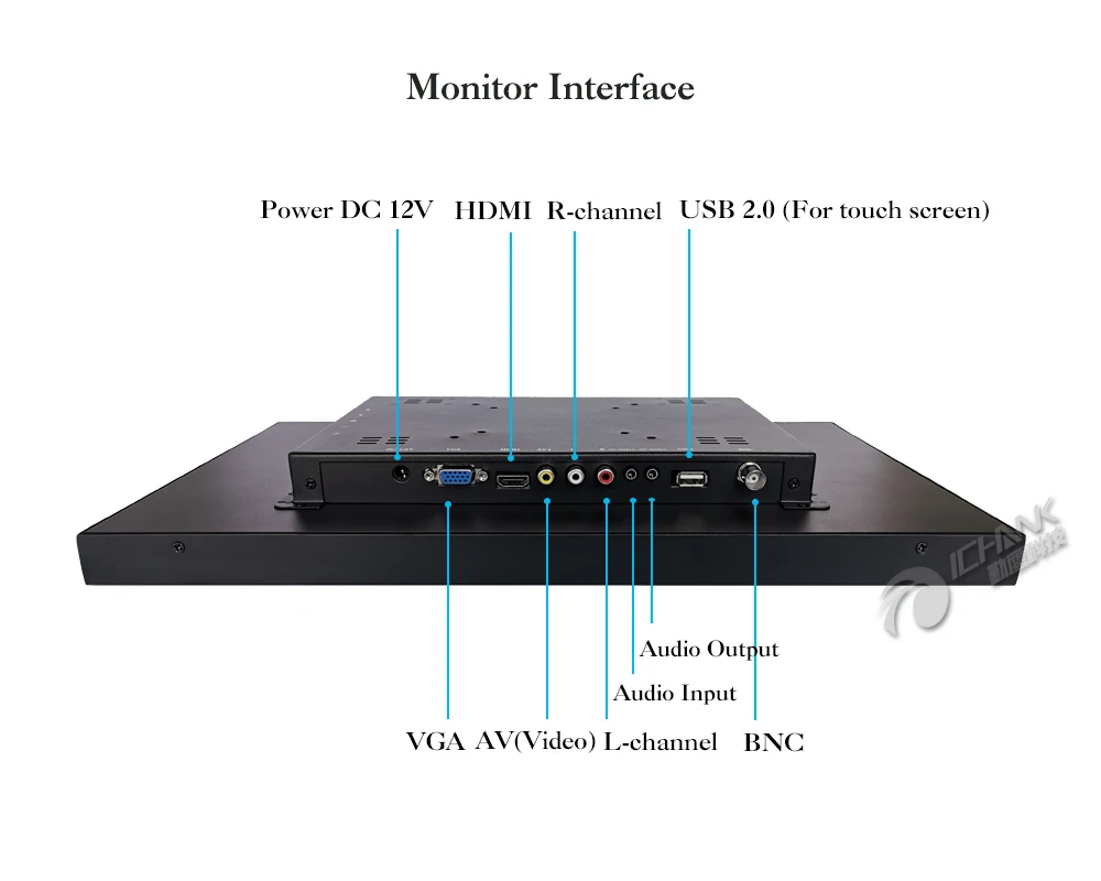 ZB190TC-V592/19 дюймов 1440x900 16:10 широкоформатный металлический корпус HDMI VGA USB POS машина промышленный сенсорный монитор ЖК-экран