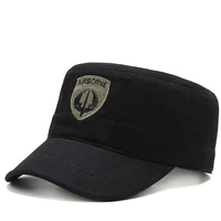 adjustable flat top cap cotton army cap cadet hat military style cap for men women outdoor sports sun cap casual cap