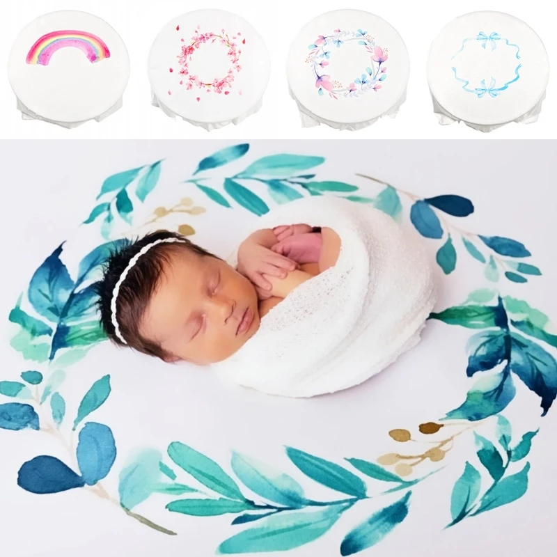 

130x130cm Baby Photography Blanket Newborn Basket Filler Swaddle Wrap Background Cloth Newborn Photo Shooting Backdrop