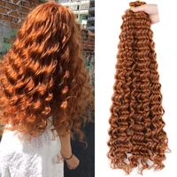 20 inch freetress water wave twist crochet hair deep wave bulk hair bundles natural french curl ombre synthetic braiding hair
