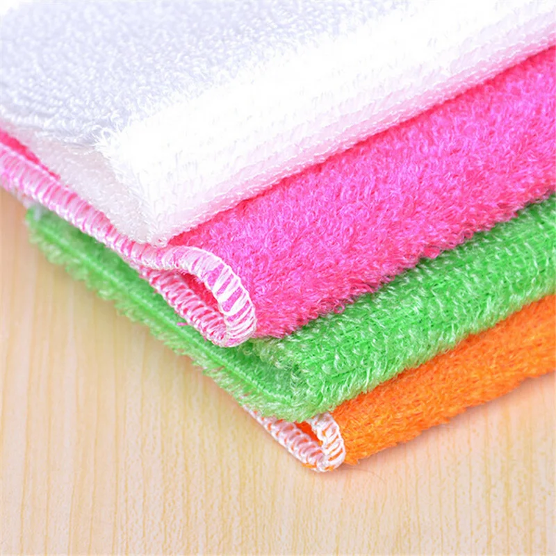 

10 Pcs New Collection Kitchen Cleaner wiping rags Efficient Bamboo fibres Cleanliness Home washing cloth