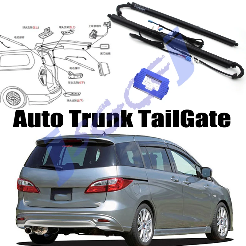 

Автомобильный Мощность багажника лифт электрический люк для задней двери ворота стойки автоматическая задняя дверь привод для Mazda 5 Mazda5 M5 CW 2010 ~ 2018