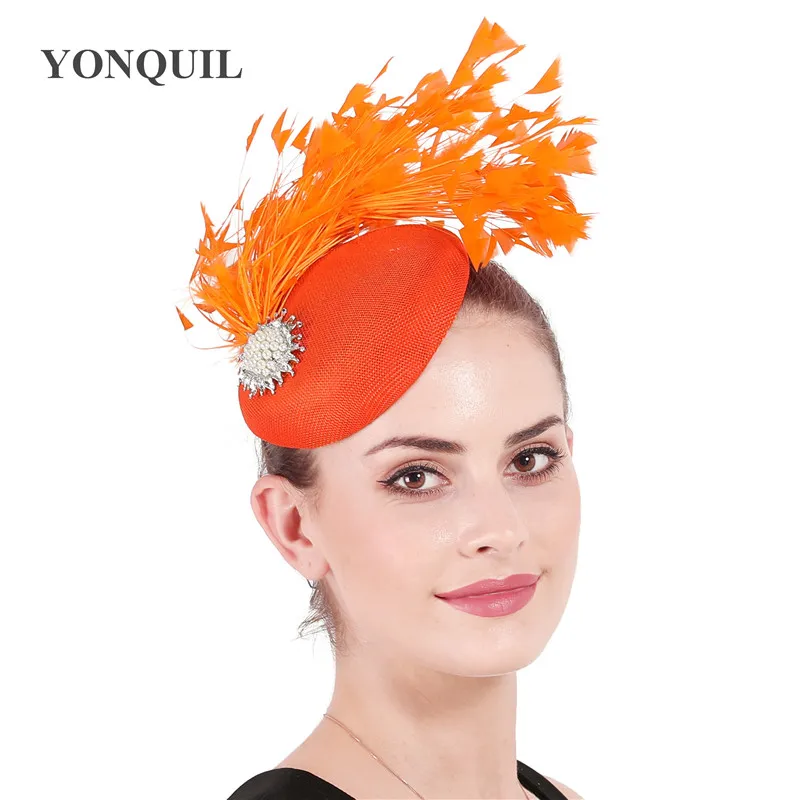 Головной убор Женский элегантная фетровая шляпа аксессуары для церкви и