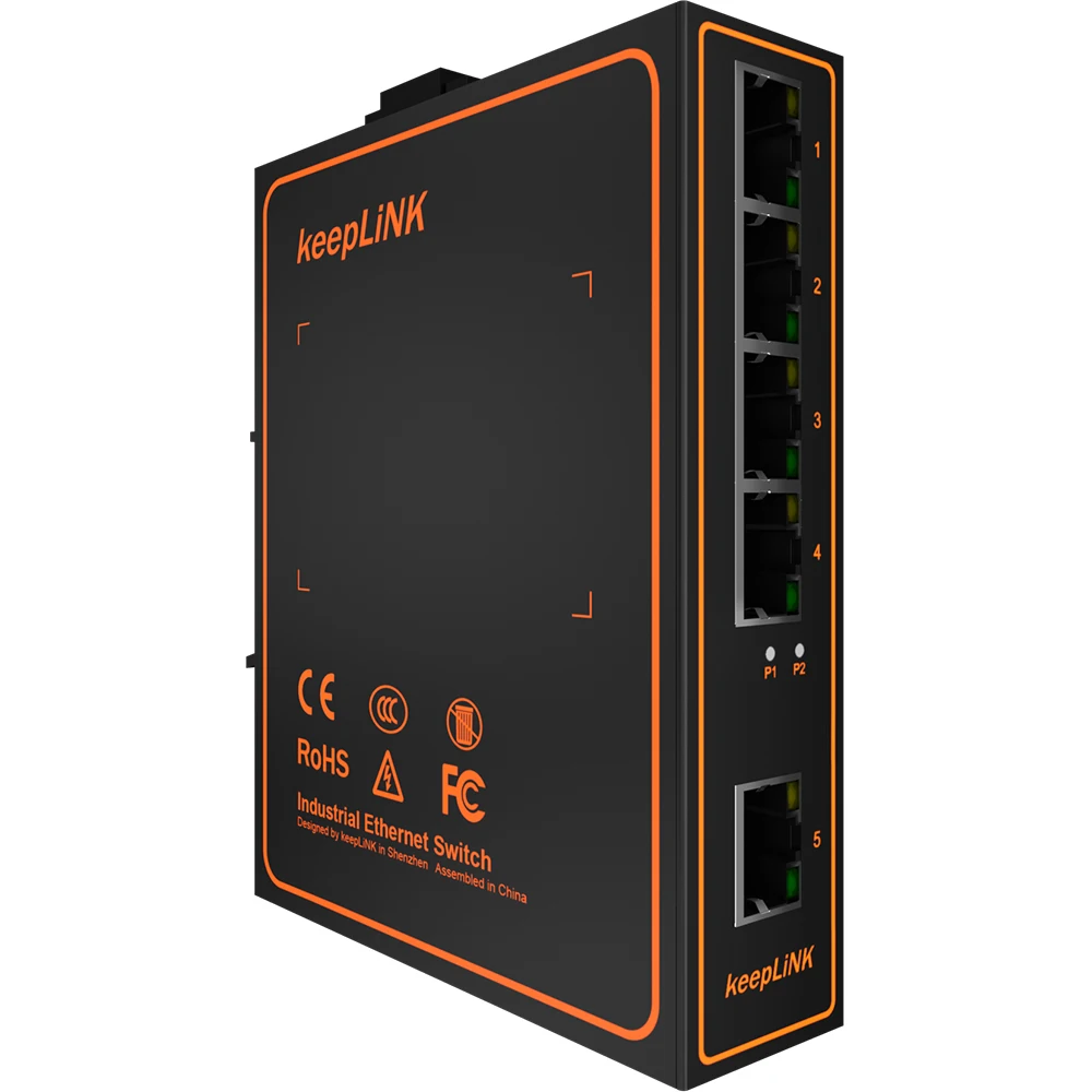 5 портов быстрый Неуправляемый коммутатор Ethernet Netwok для промышленной