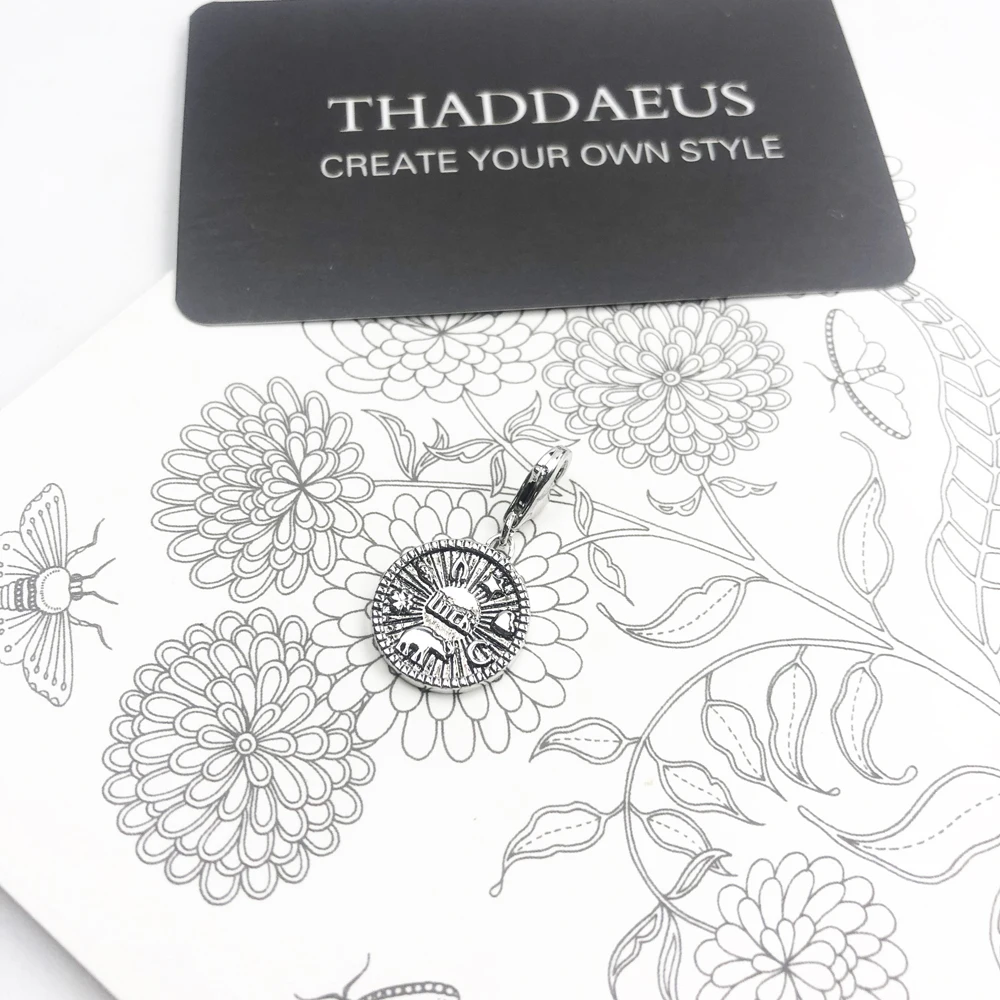 

Fashion Custom 2019 Brand New 925 Sterling Silver Lucky Coin Pendants Charm for Women Men Fit Bracelet Necklace Accessory Making
