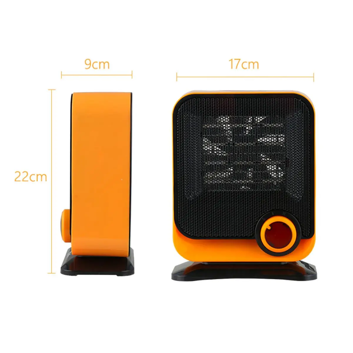 

750W-1500W 2 Gears Adjustable Mini Space Heater Desk Heater Quickly Heating Over-Heat Protection Lower Noice for Home Office