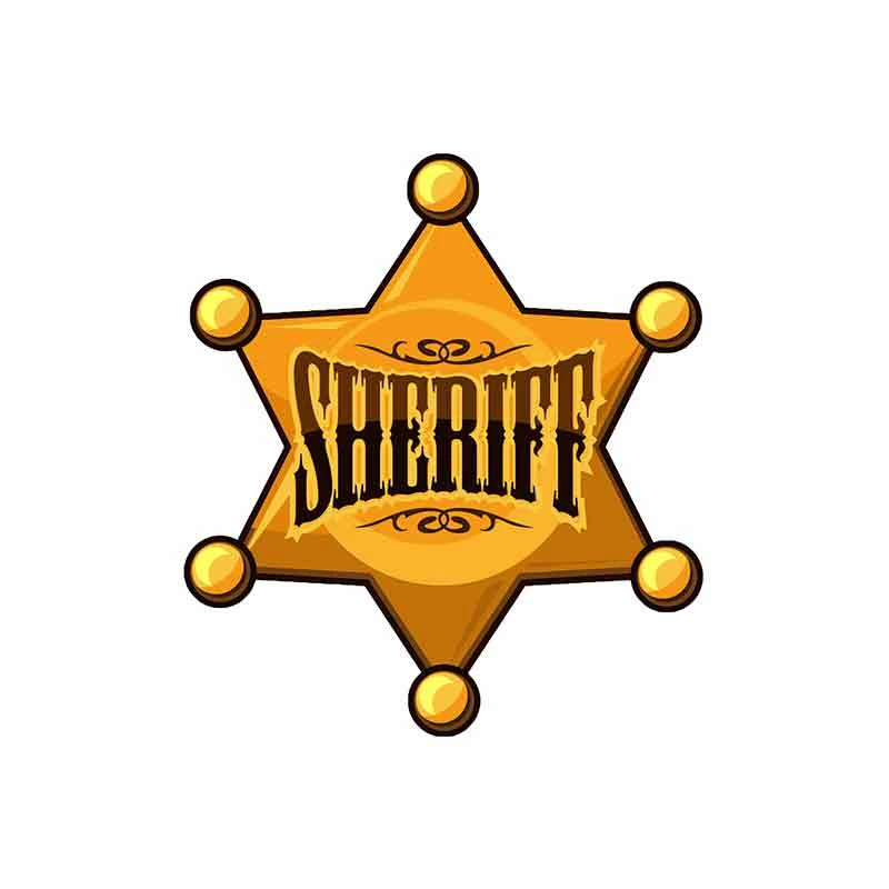 SZWL Творческий шериф наклейка значок для автомобиля забавные виниловые