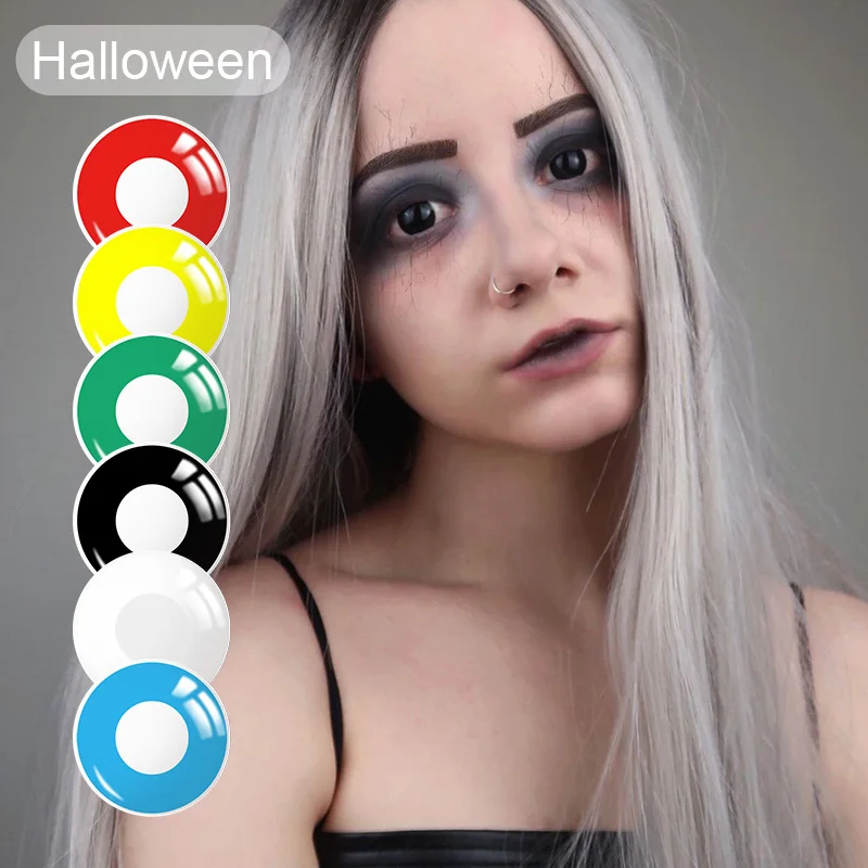 Цветные контактные линзы затемняющие контакты для Хэллоуина глаз косметические