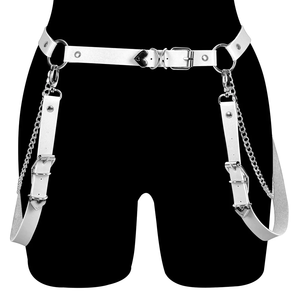 

Multicolor 1pcs Pu Leather Harness Garter Belt Goth Sexy Erotic Lingerie Body Bondage Suspender Cage Waist Sword Belt Stocking