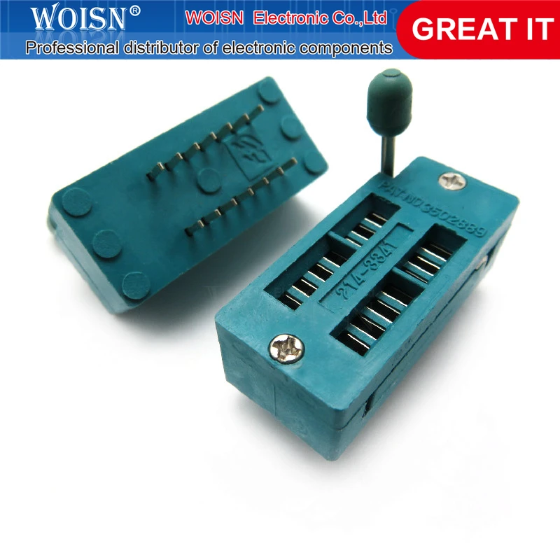 Импортированная позолоченная тестовая розетка IC 2 шт./лот блокировка сиденья