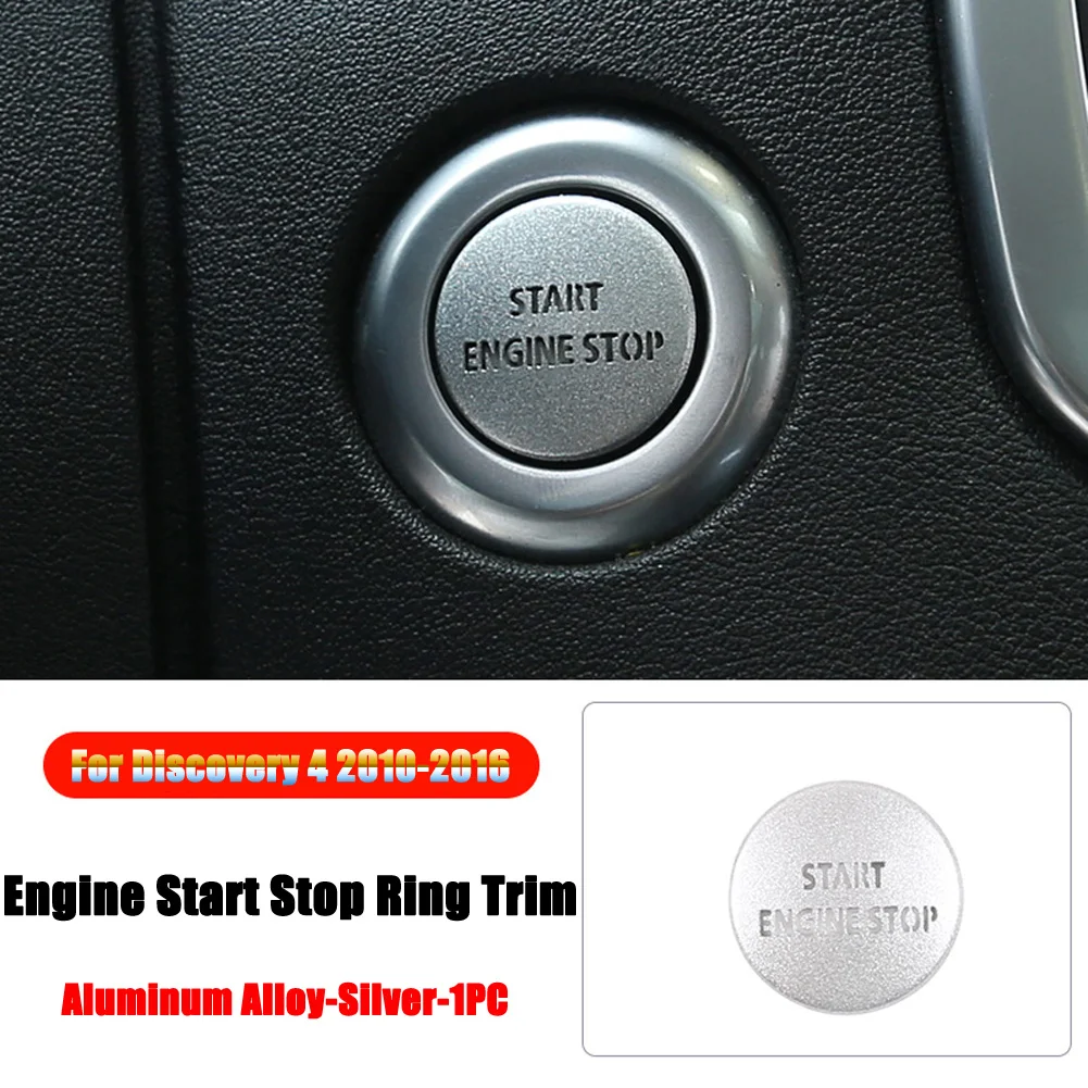 

Для Land Rover Discovery 4 LR4 2010-2016 Range Rover Sport L320 2010-13 автомобильные аксессуары для двигателя пусковая кнопка кольцо накладка