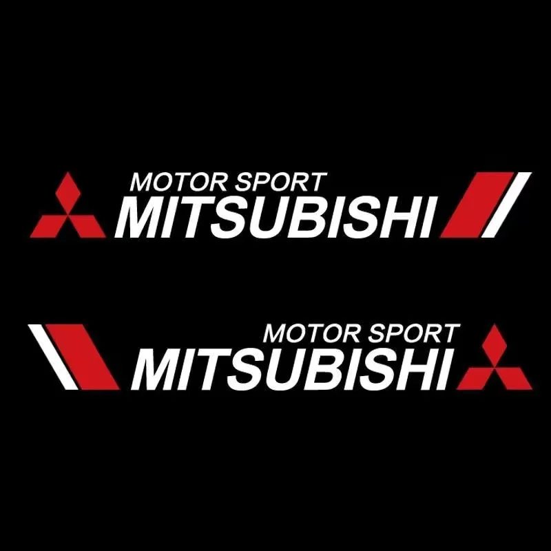 

2Pcs Car Styling Door Side Stripes Skirt Sticker Decal Accessories For Mitsubishi Pajero Outlander Jinxuan ASX Lancer ex Lancer