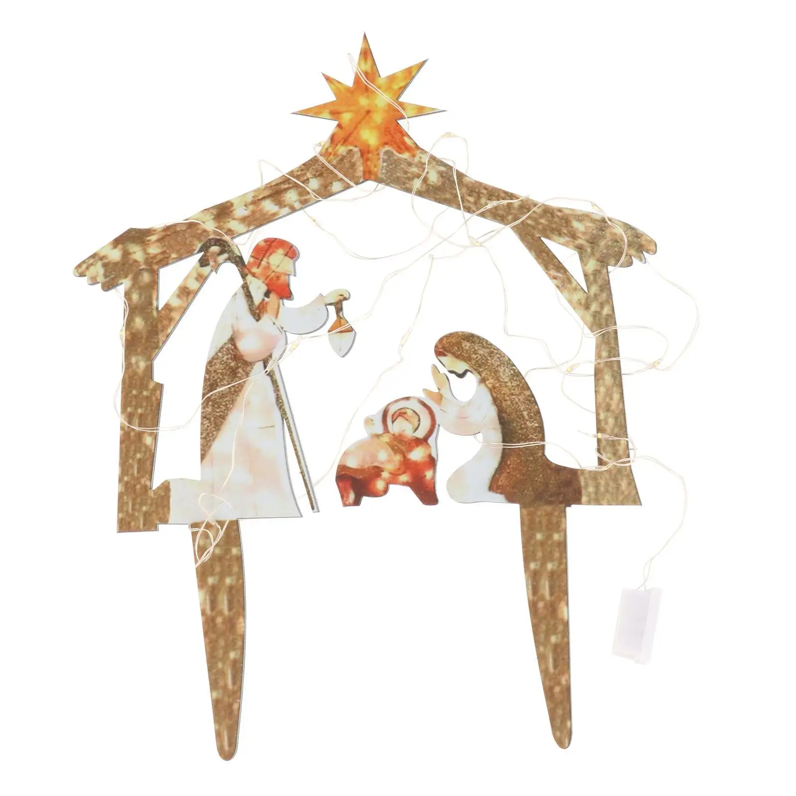 

Religious Christmas Nativity Scene Set Figurines Baby Jesus Home Table Decoration Ornament Miniatures Decor Gifts