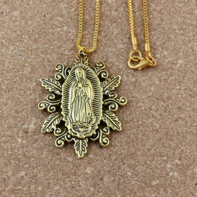 2 шт. античное золотое ожерелье богоматерья Дева | Украшения и аксессуары