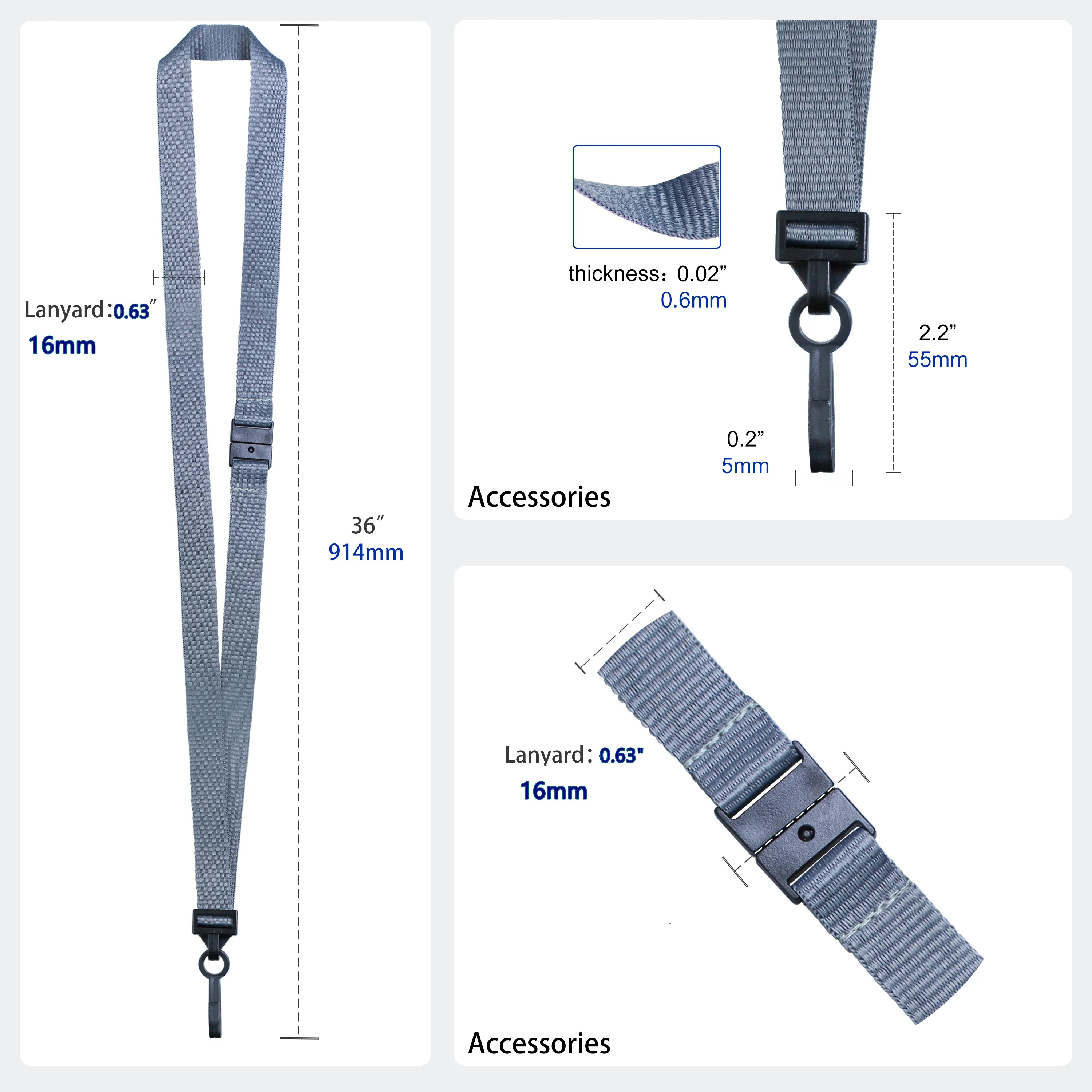 Чехол Bestom для рабочего удостоверения личности сотрудника с ремешком