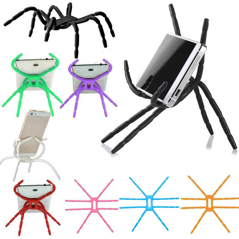 

Flexible Universal Spider Mobile Phone Tablet Holder Adjustable Grip Car Desk Phone Kickstands Mount Support For IPhone Samsung