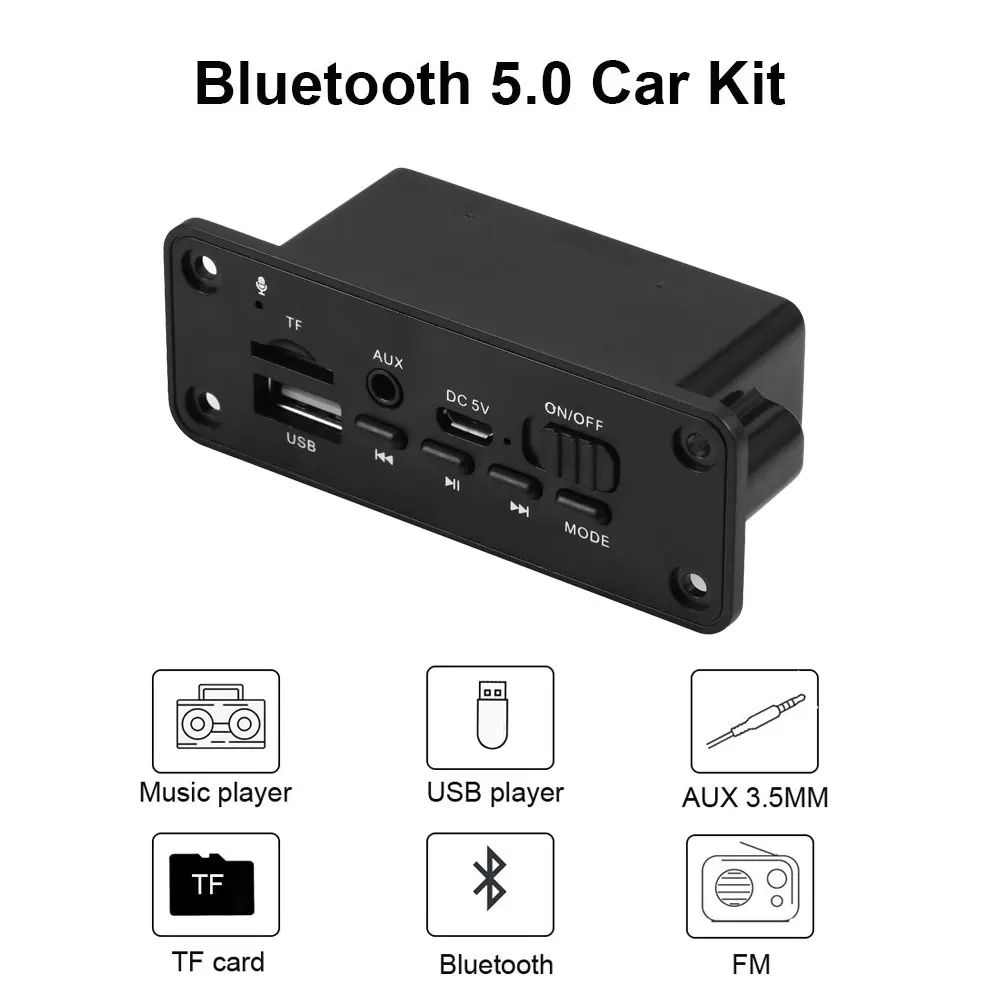 Автомобильный аудио модуль YuBeter 5V беспроводная Плата декодера Bluetooth 5 0 с