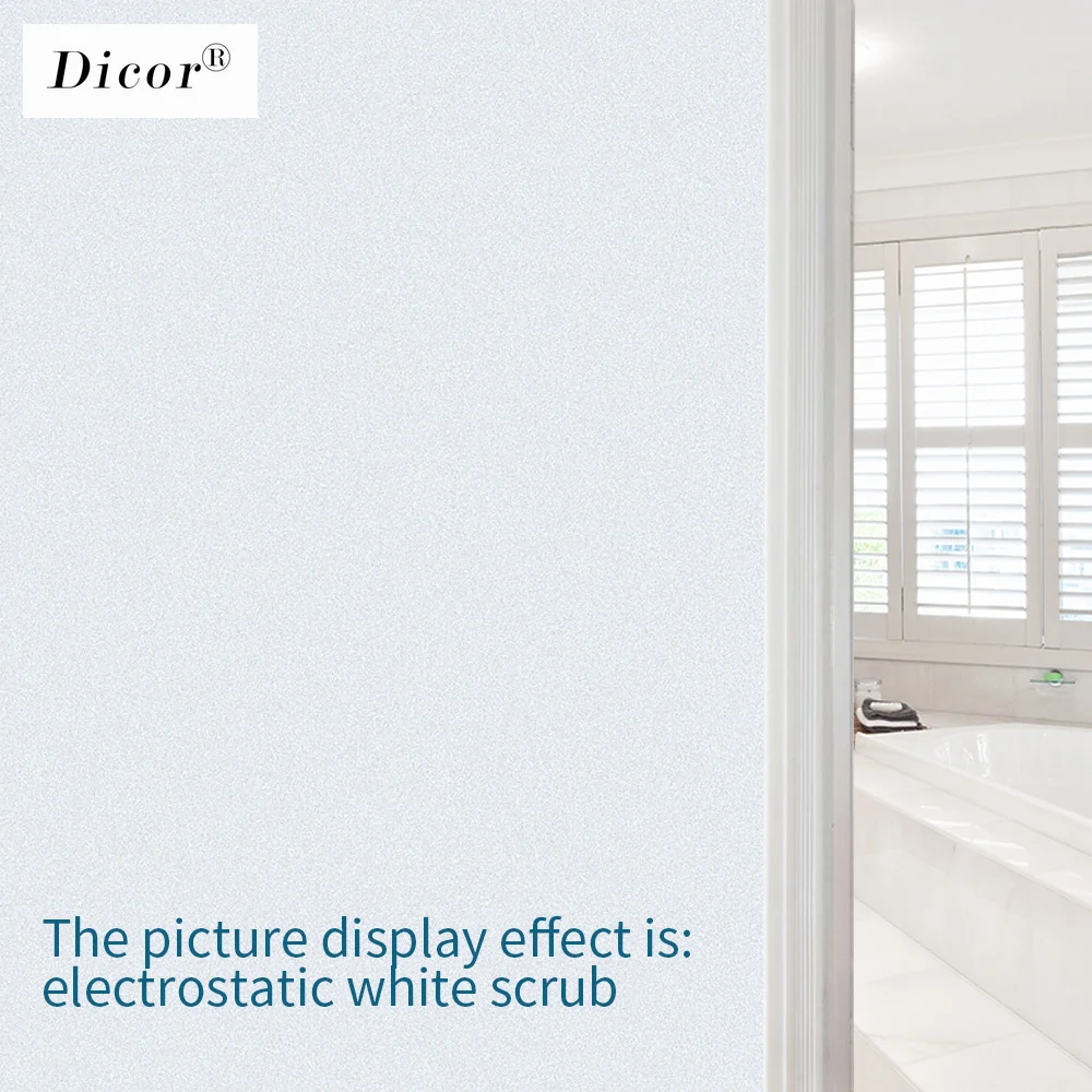 Бренд DICOR прозрачные/белые морозные стеклянные пленки высокого качества из ПВХ