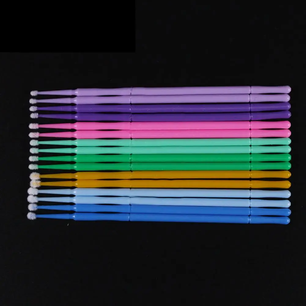 

100 шт. Одноразовые микро Фотоэлементы тушь для ресниц, оригинальные ватные палочки, кисти для макияжа, ватные палочки