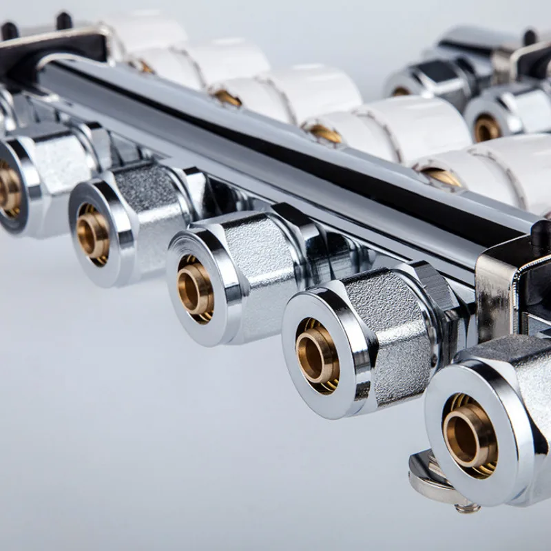 Бытовой водный коллектор DN25 2 8 путей визуальный поток интегрированный подогрев