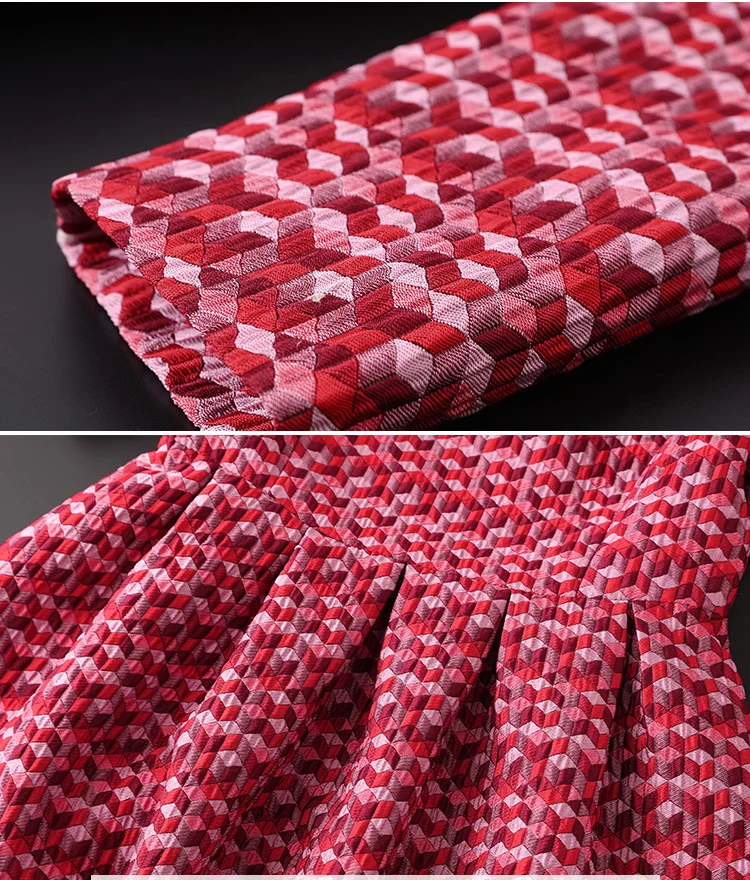 Tingfly винтажные элегантные жаккардовые трапециевидные платья женские модные