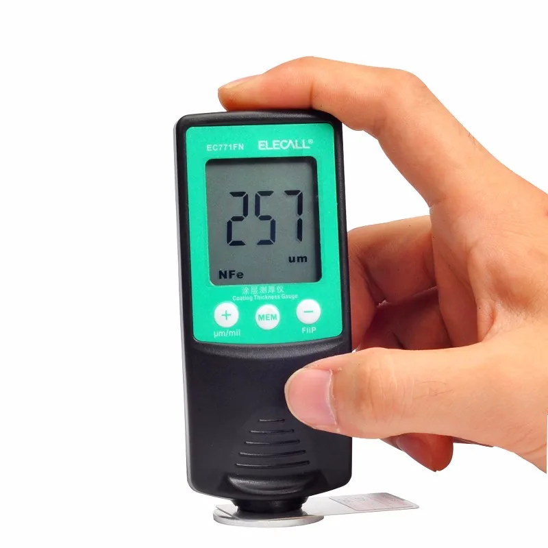 

EC771N Digital Painting Thickness Meter Mini LCD Car Coating Thickness Gauge