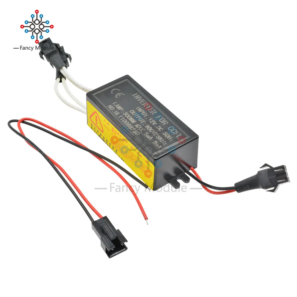 DC 12V до 900V инвертор с флуоресцентной лампой холодным катодом мужской подключение