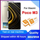 ЖК-дисплей IPS диагональю 6,53 дюйма для Xiaomi Poco M3, ЖК-дисплей с рамкой для Pocophone M3, ЖК-экран 10 точек касания M2010J19CTCG, протестированный