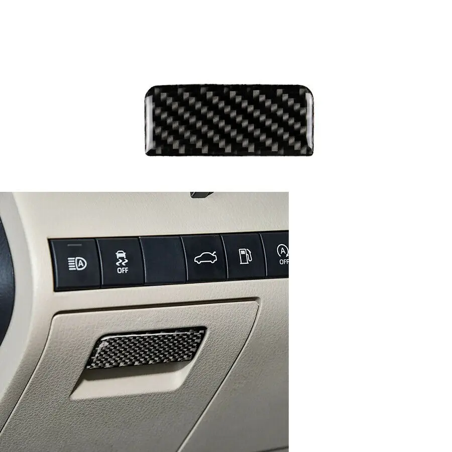 

Carbon Fiber Interior Side Storage Box handle Cover For Toyota Camry 2018 2019