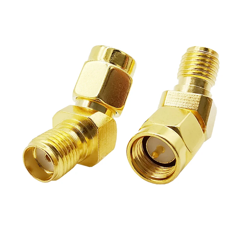 1 шт. штекер SMA в гнездо под углом 45 ° угловые АДАПТЕРНЫЕ разъемы 135 градусов для