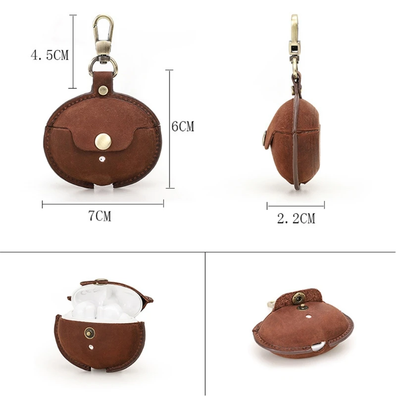 

Classical Vintage Case Cover for -HUAWEI FreeBuds 4i Earbuds Charging Case Protective Leather Anti-Lost & Shockproof