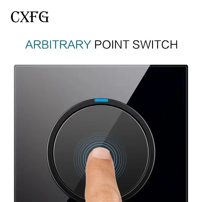 GXFG 86 Тип 1 2 3 4 банда 2way панель из алюминиевого сплава переключатель разъем
