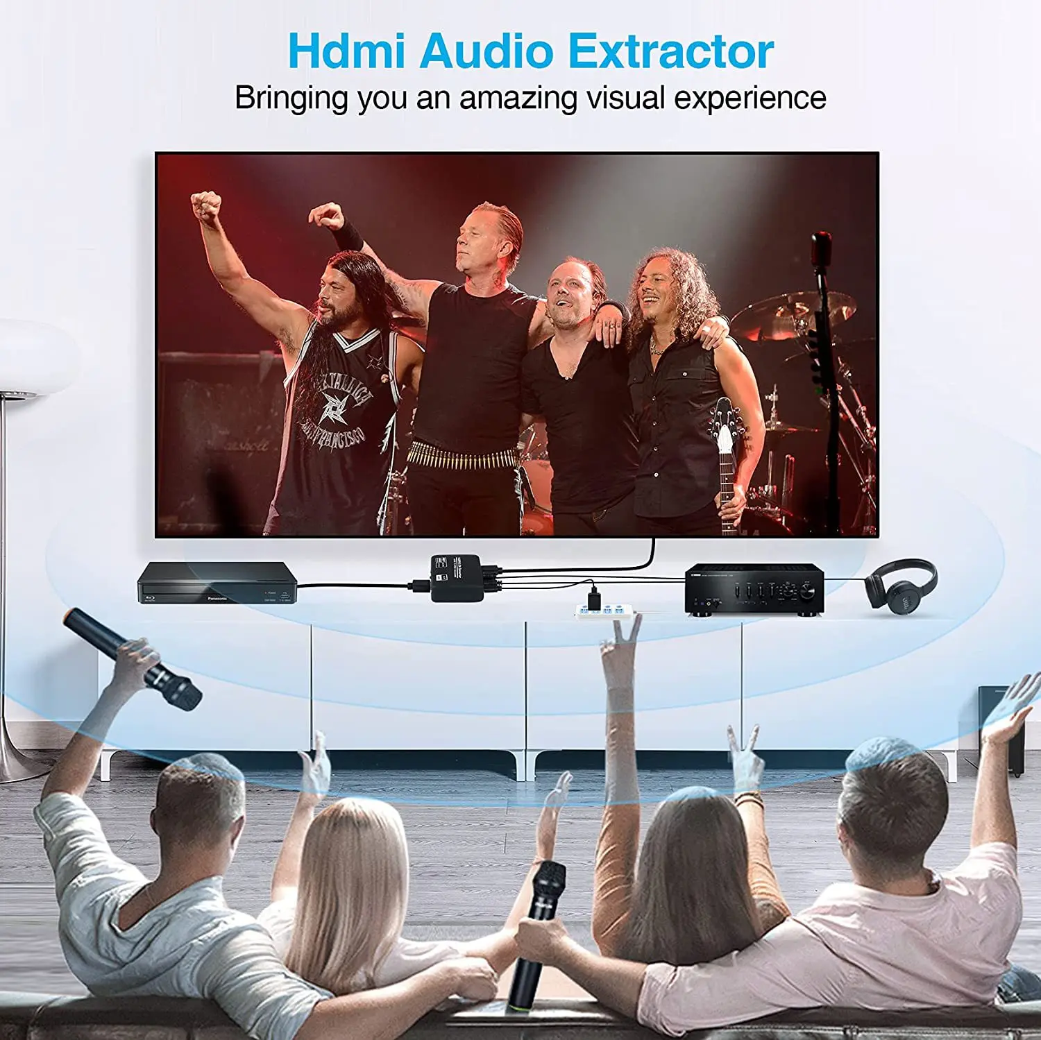 HDMI аудио экстрактор 4K 60 Гц ARC HDR10 HDMI2.0 сплиттер преобразователь Оптический TOSLINK RGB