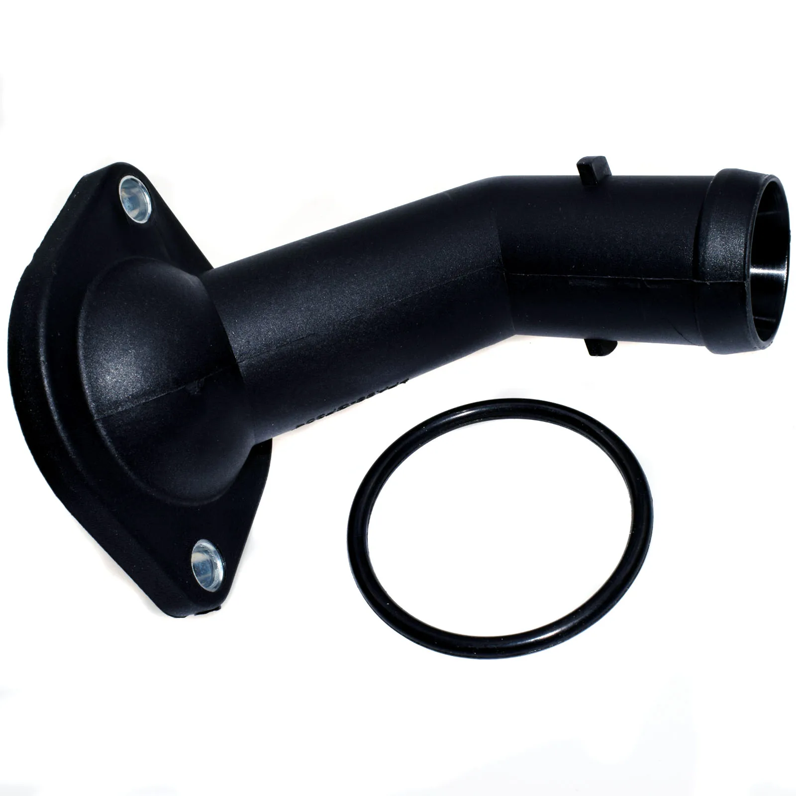 Plastic 06A121121F Aluminum Coolant Thermostat Radiator Water Flange Pipe Connector For Audi VW A3 TT Skoda Seat Bora Golf Jetta 1.8T 1J0121087C - Цвет: Plastic 06A121121F