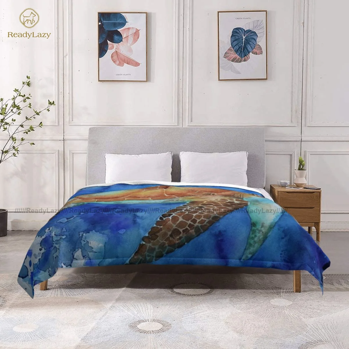 

Tortoise Blanket Fashion Funny Bedspread Sherpa Fleece Sleep Super Soft Blanket