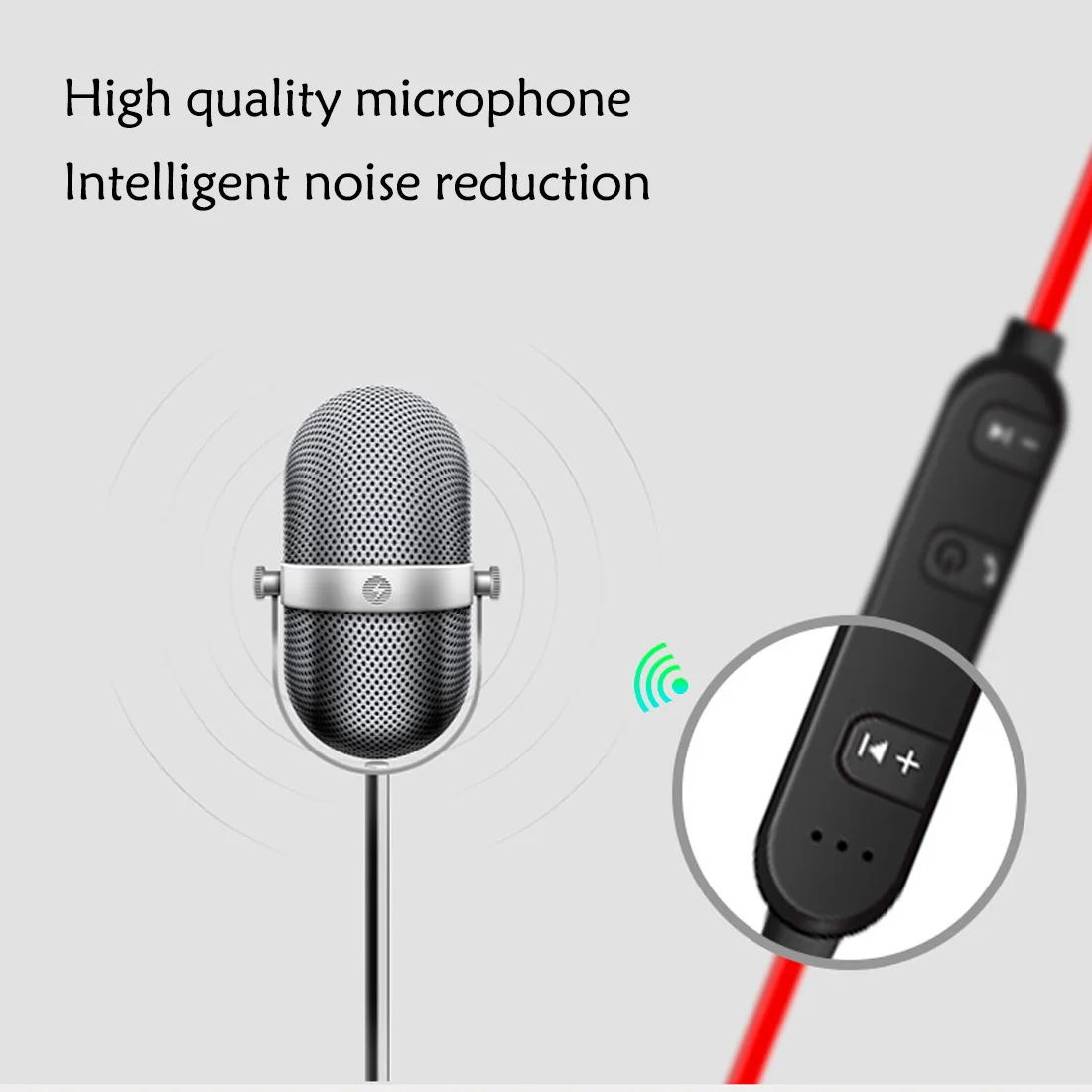 Беспроводная Bluetooth бинауральная гарнитура с шумоподавлением спортивные